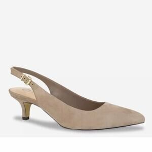 Bella Vita Scarlett Slingback Pumps On Kitten Heel Size 9 WIDE NEW WITH BOX